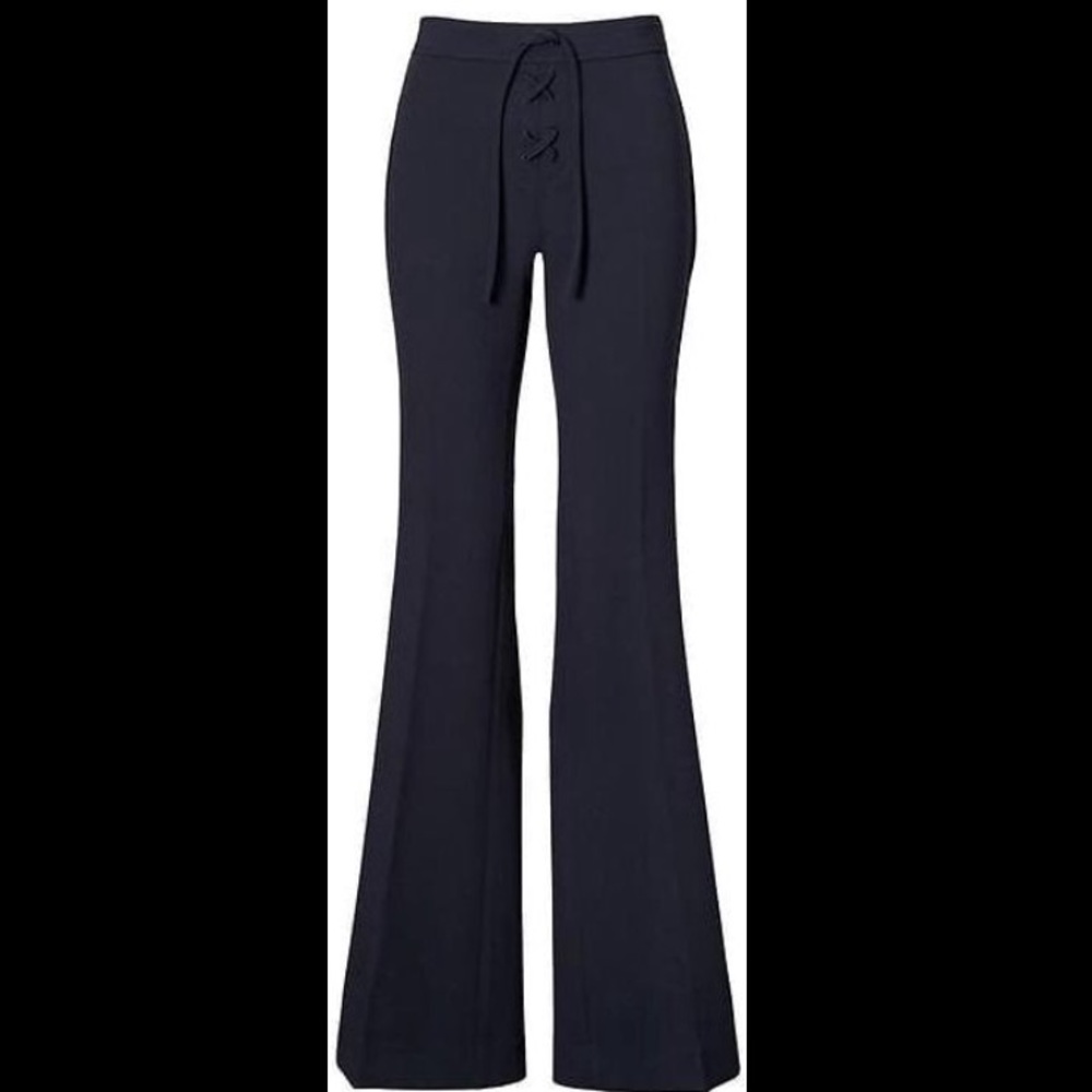 BANANA REPUBLICxOLIVIA PALERMO Lace-Up Flare Pants